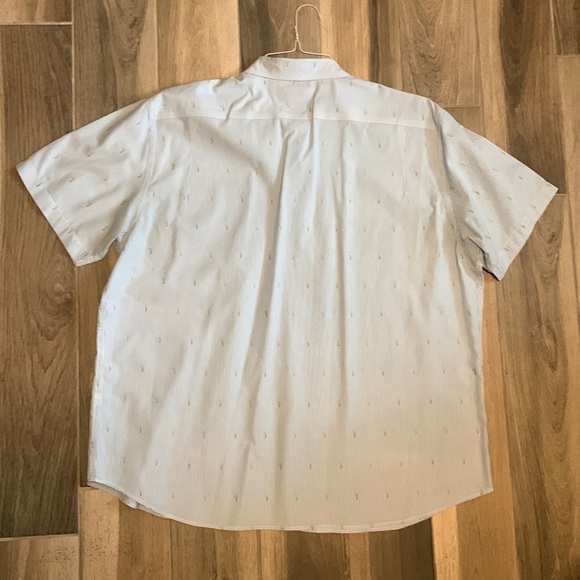 Southern Tide Men’s Trim Fit Button Down - XXL Blue & White Stripes, Palm Trees - Picture 4 of 4
